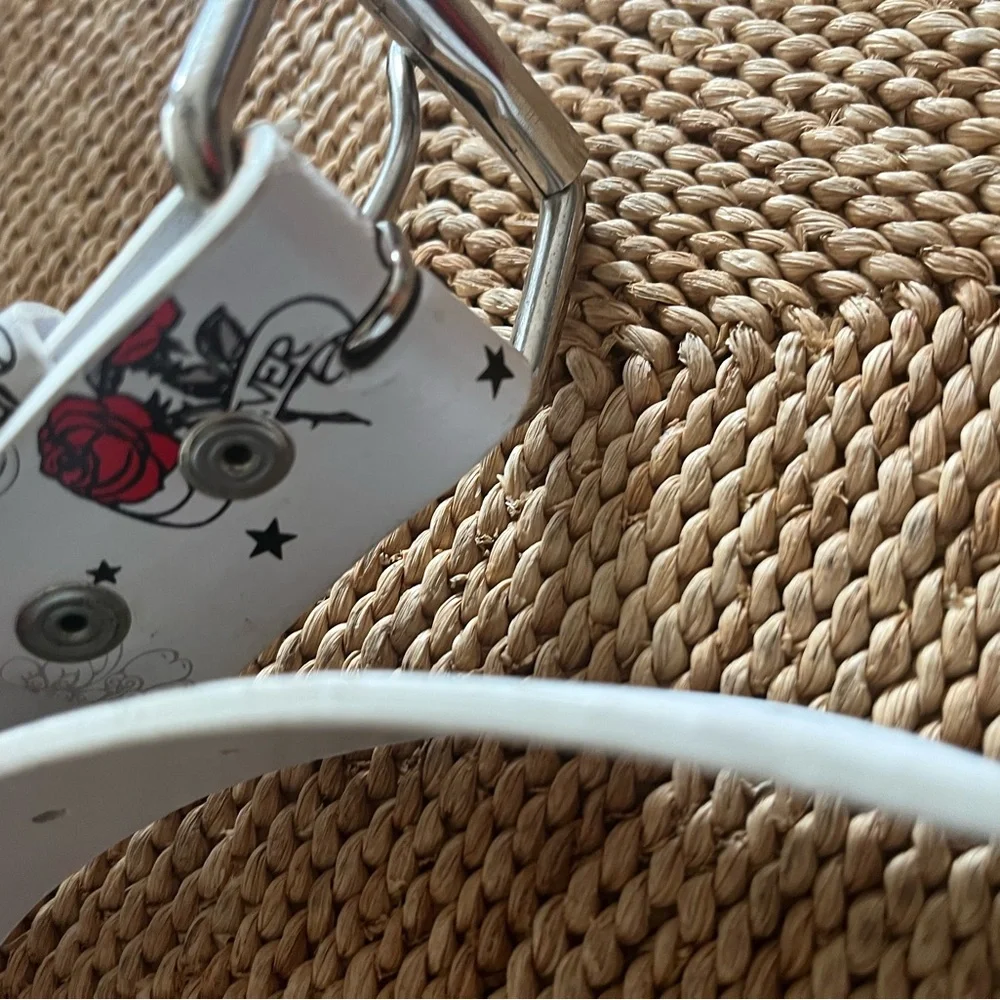 Charming Kids' Belt with Red Floral Design